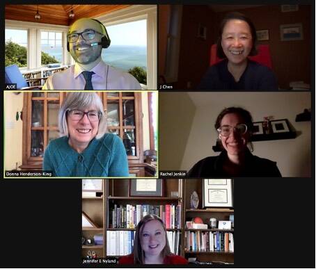 Screenshot of panel meeting on Zoom